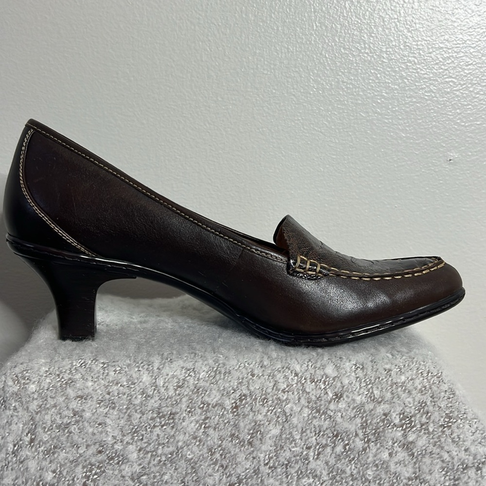 Sofft‎ Brown Crocodile pattern Leather upper pump… - image 9